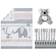 Sammy & Lou Ellie & Friends 4-Piece Crib Bedding Set