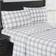 London Fog Solid Flannel Bed Sheet Grey, White (190.5x99.06cm)