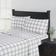 London Fog Solid Flannel Bed Sheet Grey, White (190.5x99.06cm)