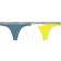 Calvin Klein Carousel Thongs 3-pack - Tapestry Teal/ White/Citrina