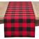 Saro Lifestyle Buffalo Tablecloth Red (228.6x40.64)