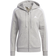 Adidas Essentials Fleece 3-Stripes Full-Zip Hoodie - Medium Grey Heather / White