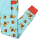 Leveret Zoo Animals Cotton Pajamas - Lion Light Blue