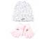 Nike Leopard Print Kids Beanie Hat & Glove Set - Grey