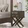 Leick Home Mirrored Filigree Bedside Table 15.5x22"