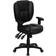 Flash Furniture GO-930F-BK-LEA-ARMS-GG Office Chair 41"