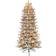 Puleo International Pre-Lit Slim Flocked Fraser Fir Christmas Tree 54"