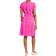 Shani Laser Cutting Fit and Flare Dress - Hot Pink/Nude