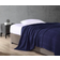 Kenneth Cole Waffle Grid Blankets Blue (274.32x228.6cm)
