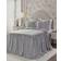 Lush Decor Ticking Stripe Sängöverkast Vit, Svart (269.24x203.2cm)