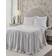 Lush Decor Ticking Stripe Bedspread White, Grey (269.24x203.2cm)