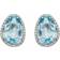 John Greed Irregular Earrings - White Gold/Topaz/Diamonds