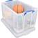 Really Useful Versatile Clear Storage Box 84L