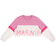 Marni Girl's Cropped Logo Sweatshirt - Pitaya/White