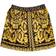 Versace Kid's Baroque Print Pleated Skirt - Black