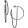 Heiring Creole Earrings - Silver