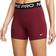 Nike Pro 365 5" Shorts Women - Burgundy/Black