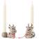 Klarborg Rudolf & Smukke Lysestage 6cm 2stk