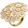 Lund Copenhagen Marguerit Daisy Ring - Gold/White