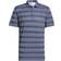 Adidas Two-Color Stripe Polo Shirt - Crew Navy/White