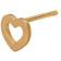 Stine A Petit Open Love Heart Earring - Gold