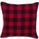 Saro Lifestyle Buffalo Snowflake Complete Decoration Pillows Red (45.72x45.72)