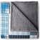 Micro Flannel Sherpa Blankets Multicolor (228.6x167.64cm)