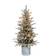 Puleo International Flocked Arctic Fir 70 Lights Christmas Tree 54"