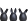 DBKD Triplets Cast Iron Easter Decoration 7cm 3pcs