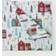 Micro Flannel Cabin Print Bed Sheet Multicolor