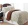 Micro Flannel Printed Pinecone Bed Sheet Brown (274.32x233.68cm)