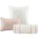 Madison Park Piedmont Ruched Bed Linen Pink (264.16x233.68)