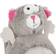 goDog Action Plush Squirrel Animated Squeaker Dog Toy Gray Medium
