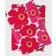 Marimekko Unikko Pillow Case Red (66.04x50.8cm)