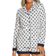 Cosabella Printed Long Sleeve Top And Boxer - Diamond White/Navy