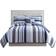 My World Mason Stripe Quilts White, Blue (218.44x172.72cm)