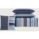 My World Mason Stripe Bedspread Blue, White (218.44x172.72cm)