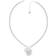 Guess Trust Your Heart Necklace - Silver/Transparent