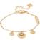 Guess Lotus Charm Bracelet - Gold/Transparent