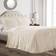 Lush Decor Ruffle Sängöverkast Vit (203.2x193.04cm)