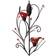 Zingz & Thingz Red and Black Ruby Candle Holder 16.3"