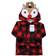 Hudson Soft Plush Animal Face Bathrobe - Rudolph