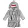 Hudson Soft Plush Animal Face Bathrobe - Grey Shark