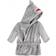 Hudson Soft Plush Animal Face Bathrobe - Grey Shark