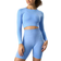 ICANIWILL Define Seamless LS Crop Top Women - Daisy Blue