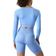 ICANIWILL Define Seamless LS Crop Top Women - Daisy Blue