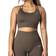 ICANIWILL Ribbed Define Seamless Sports Bra - Dark Sand