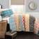 Lush Decor Bohemian Quilts Turquoise, Orange (233.68x223.52cm)