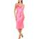 Bebe Satin Cowl Neck Slip Midi Dress