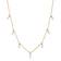 Sif Jakobs Princess Baguette Necklace - Gold/Transparent